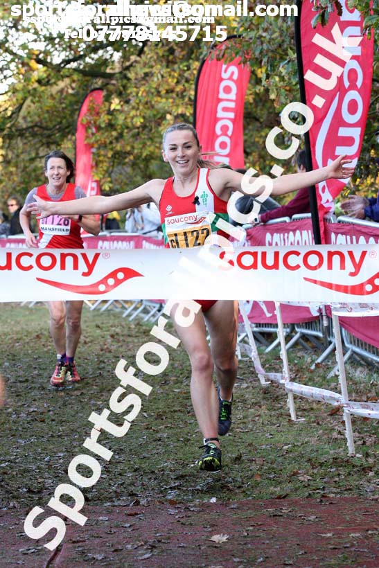 Senior womens National Cross Country Relay, Berry Hill Park, Mansfield. Photo:  David T. Hewitson/Sports for All Pics